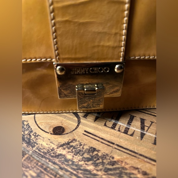 - RARE AUTHENTICATE Jimmy Choo Patent Leather Rebel Clutch - Picture 2 of 15
